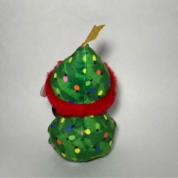 NWT TY Beanie Boos GARLAND the Christmas Tree Snowman Glitter Eyes - Picture 6 of 8